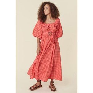 Spell Strawberry Fields Midi Dress Size M